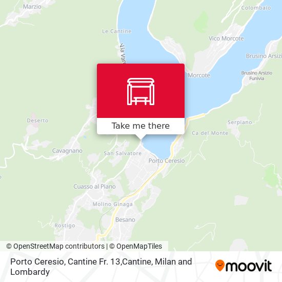 Porto Ceresio, Cantine Fr. 13,Cantine map