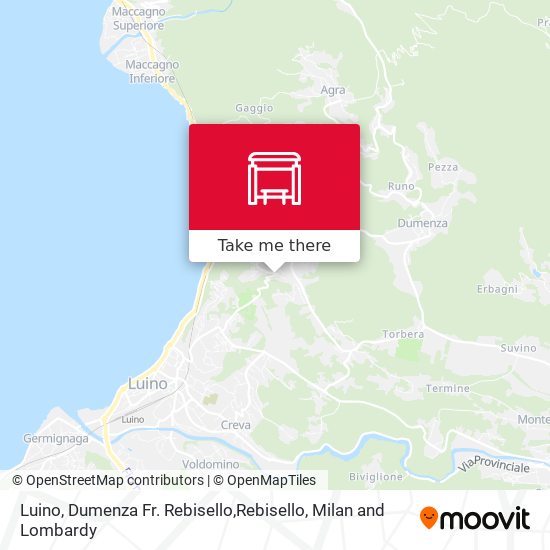 Luino, Dumenza Fr. Rebisello,Rebisello map
