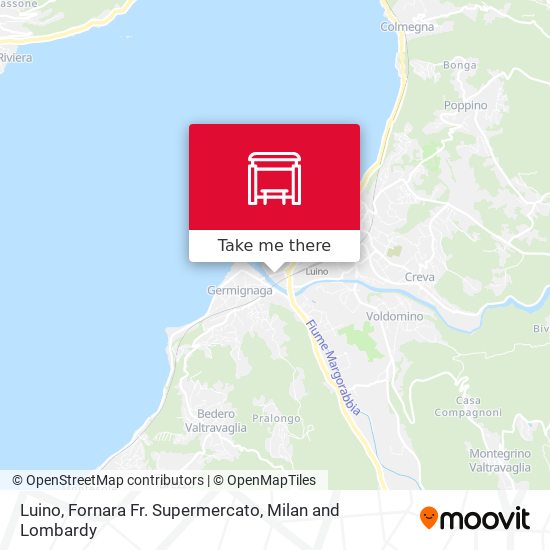 Luino, Fornara Fr. Supermercato map