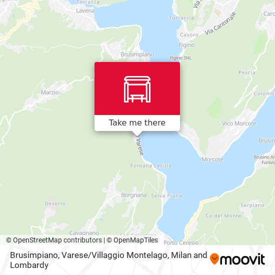 Brusimpiano, Varese / Villaggio Montelago map