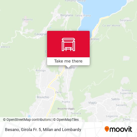 Besano, Girola Fr. 5 map