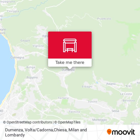 Dumenza, Volta/Cadorna,Chiesa map