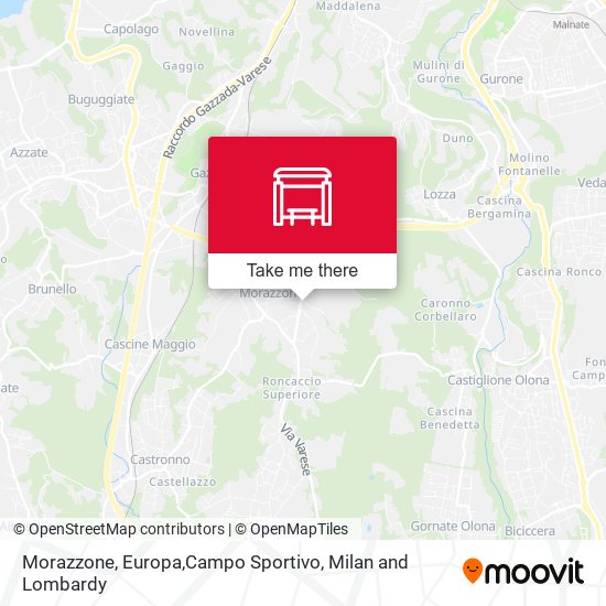 Morazzone, Europa,Campo Sportivo map