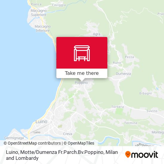 Luino, Motte / Dumenza Fr.Parch.Bv.Poppino map