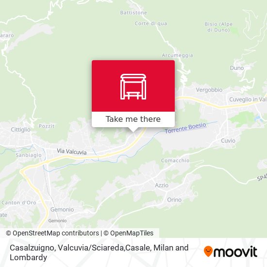 Casalzuigno, Valcuvia / Sciareda,Casale map