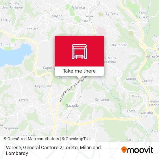 Varese, General Cantore 2,Loreto map