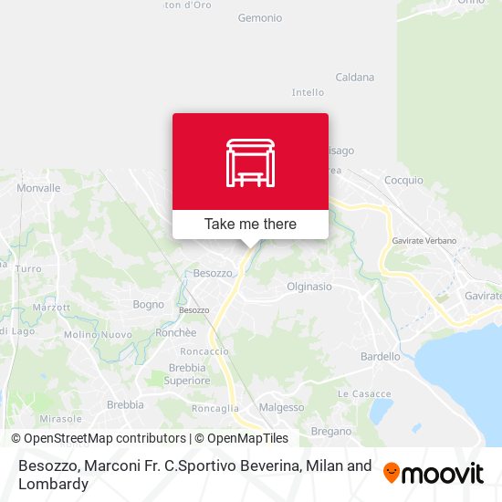 Besozzo, Marconi Fr. C.Sportivo Beverina map