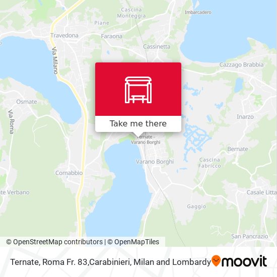 Ternate, Roma Fr. 83,Carabinieri map