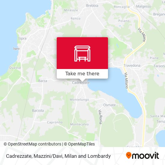 Cadrezzate, Mazzini/Davi map