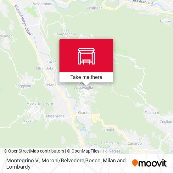 Montegrino V., Moroni / Belvedere,Bosco map