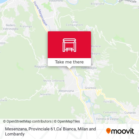 Mesenzana, Provinciale 61,Ca' Bianca map