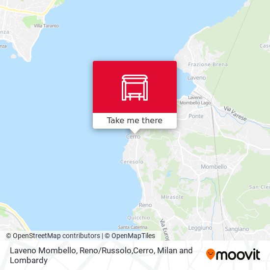 Laveno Mombello, Reno / Russolo,Cerro map