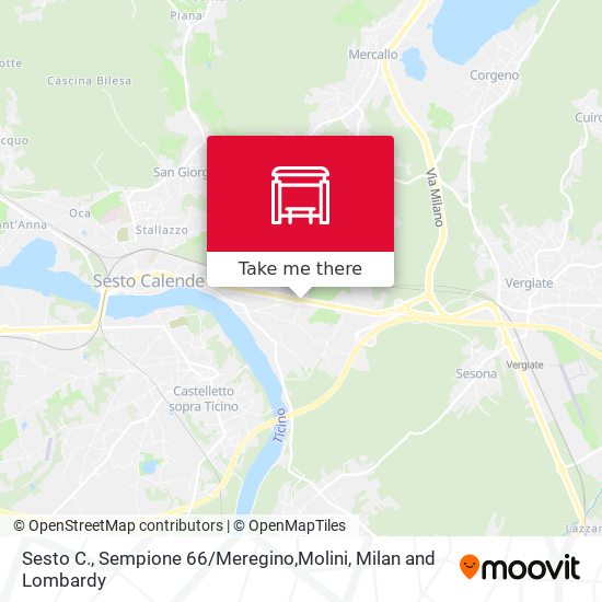 Sesto C., Sempione 66 / Meregino,Molini map