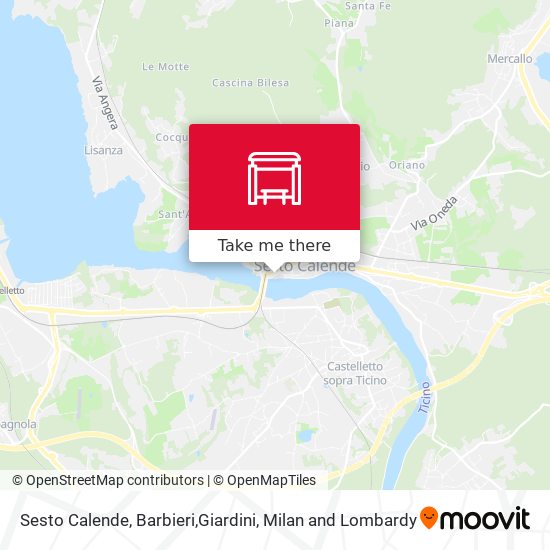 Sesto Calende, Barbieri,Giardini map