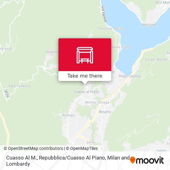 Cuasso Al M., Repubblica / Cuasso Al Piano map
