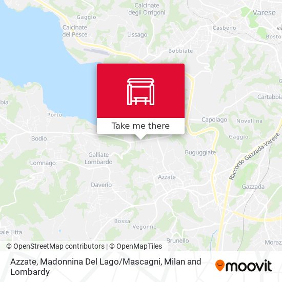 Azzate, Madonnina Del Lago / Mascagni map