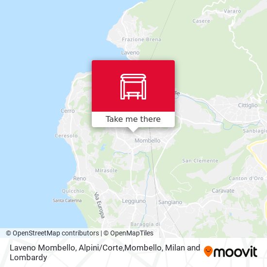 Laveno Mombello, Alpini / Corte,Mombello map