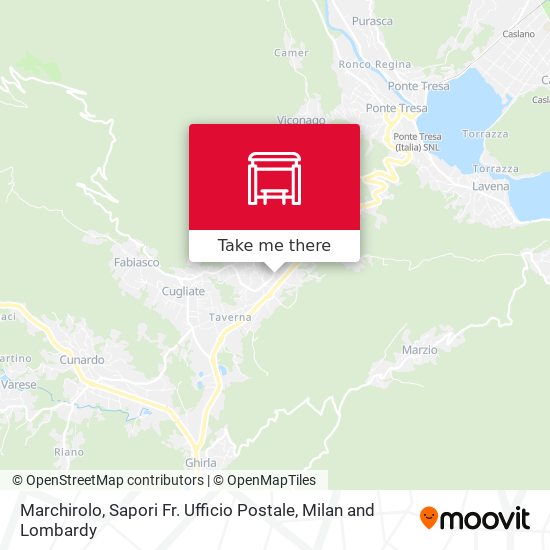 Marchirolo, Sapori Fr. Ufficio Postale map