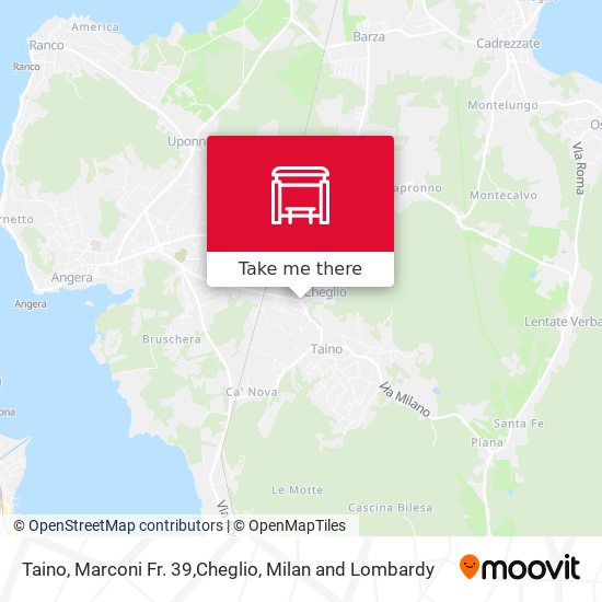 Taino, Marconi Fr. 39,Cheglio map