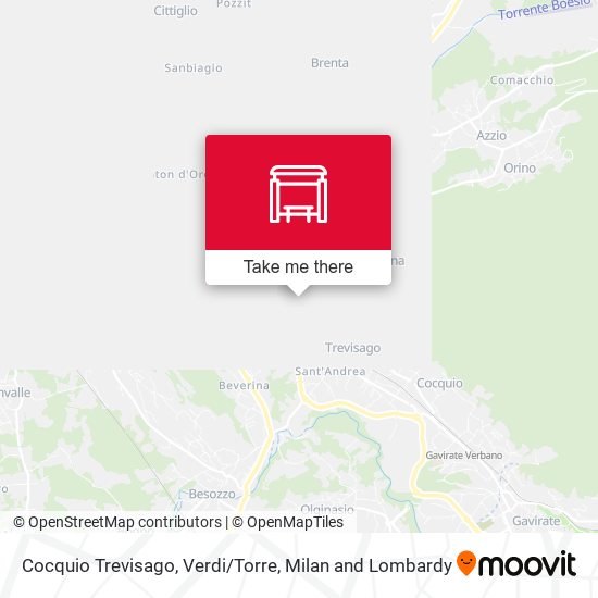 Cocquio Trevisago, Verdi/Torre map