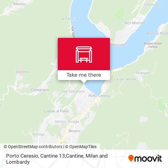 Porto Ceresio, Cantine 13,Cantine map
