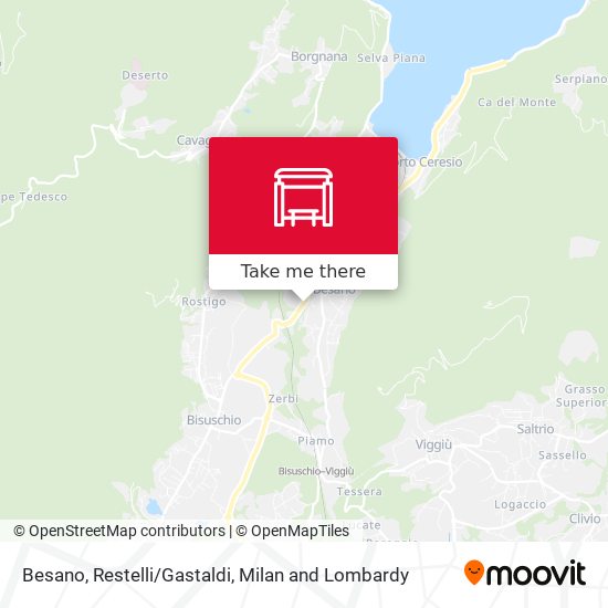 Besano, Restelli/Gastaldi map
