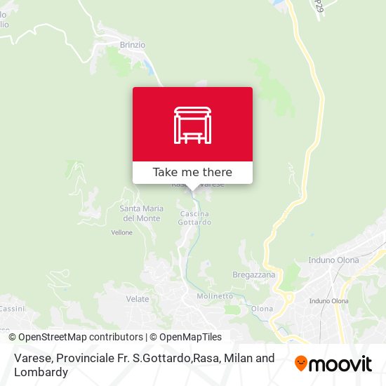 Varese, Provinciale Fr. S.Gottardo,Rasa map
