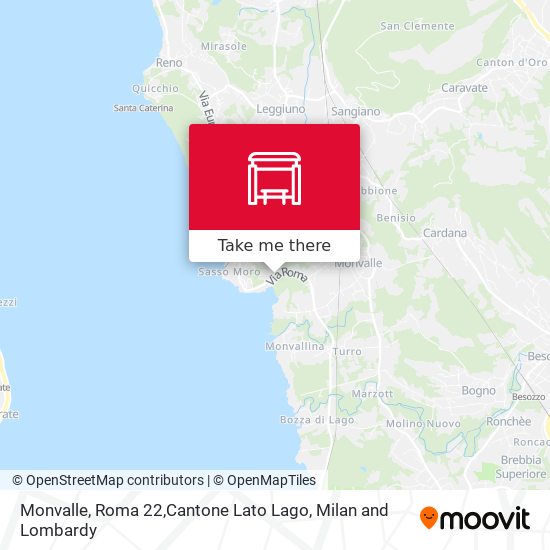 Monvalle, Roma 22,Cantone Lato Lago map