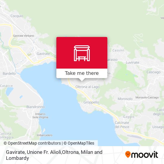 Gavirate, Unione Fr. Alioli,Oltrona map