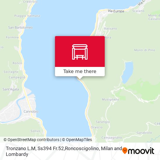 Tronzano L.M, Ss394 Fr.52,Roncoscigolino map