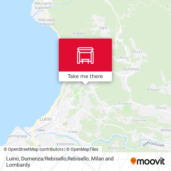 Luino, Dumenza / Rebisello,Rebisello map