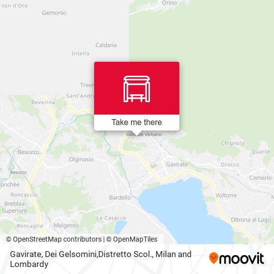 Gavirate, Dei Gelsomini,Distretto Scol. map