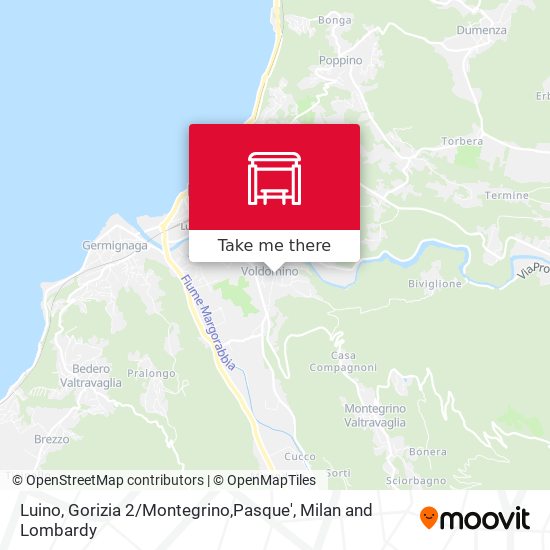Luino, Gorizia 2 / Montegrino,Pasque' map