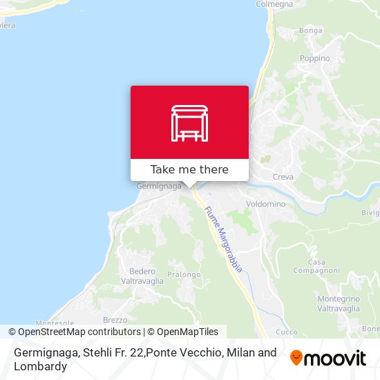 Germignaga, Stehli Fr. 22,Ponte Vecchio map