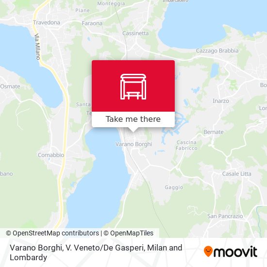 Varano Borghi, V. Veneto / De Gasperi map