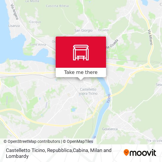 Castelletto Ticino, Repubblica,Cabina map
