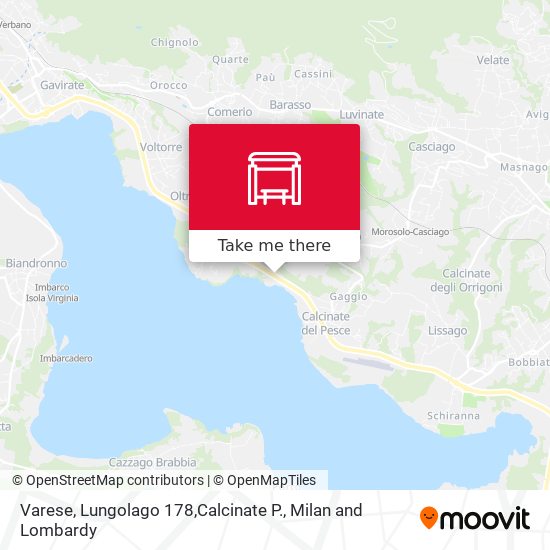 Varese, Lungolago 178,Calcinate P. map