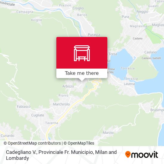 Cadegliano V., Provinciale Fr. Municipio map