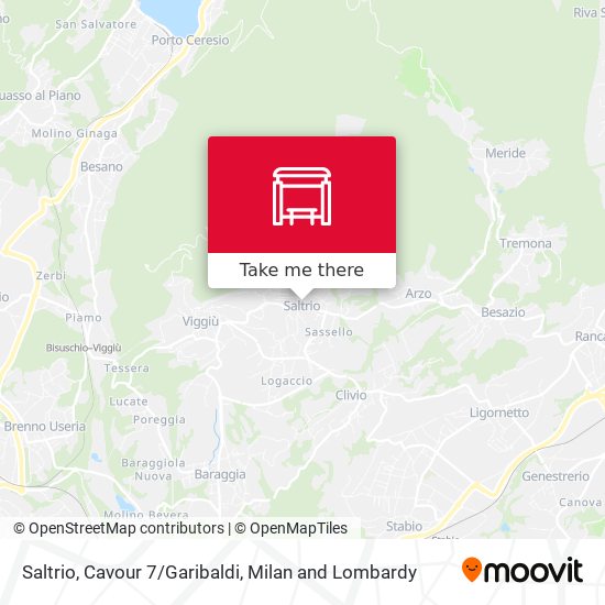Saltrio, Cavour 7/Garibaldi map
