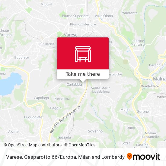 Varese, Gasparotto 66/Europa map