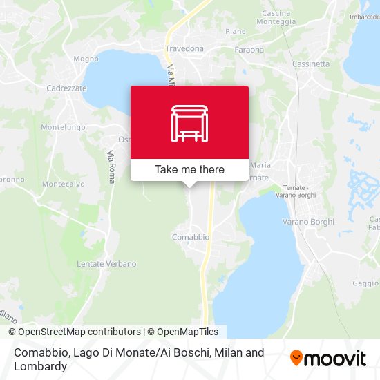 Comabbio, Lago Di Monate / Ai Boschi map