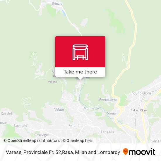 Varese, Provinciale Fr. 52,Rasa map