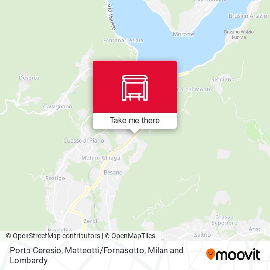 Porto Ceresio, Matteotti / Fornasotto map