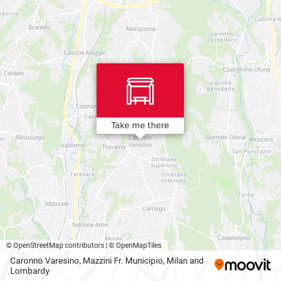 Caronno Varesino, Mazzini Fr. Municipio map