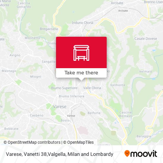 Varese, Vanetti 38,Valgella map