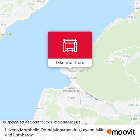 Laveno Mombello, Roma,Monumentino,Laveno map