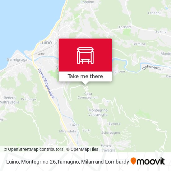 Luino, Montegrino 26,Tamagno map