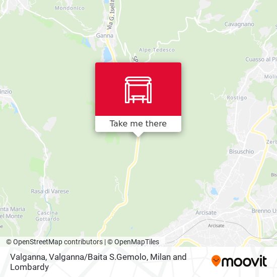 Valganna, Valganna / Baita S.Gemolo map