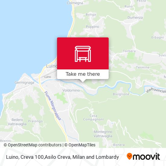 Luino, Creva 100,Asilo Creva map