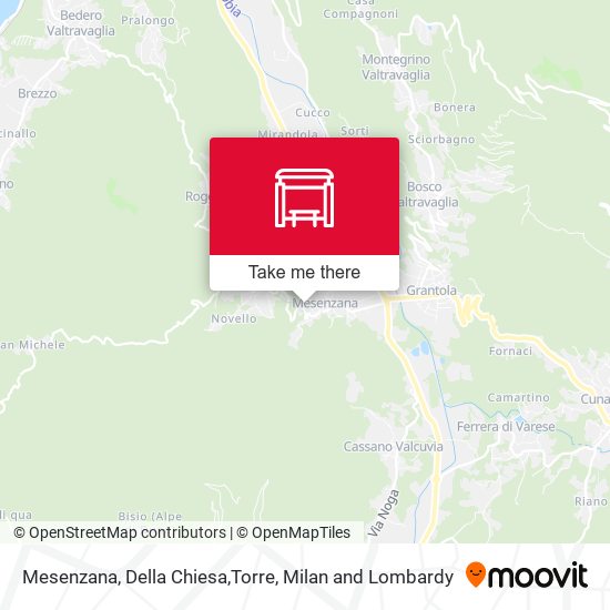 Mesenzana, Della Chiesa,Torre map